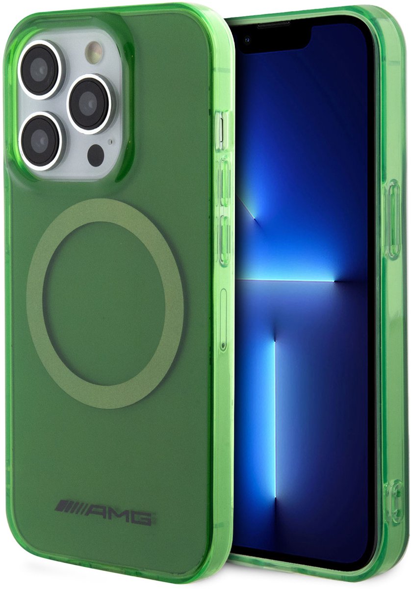AMG Back Cover - Groen - Magsafe - Geschikt voor Apple iPhone 15 Pro