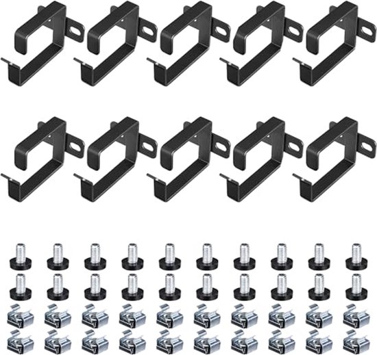 kwmobile set of 10 cable holders - 10x cable guide suitable