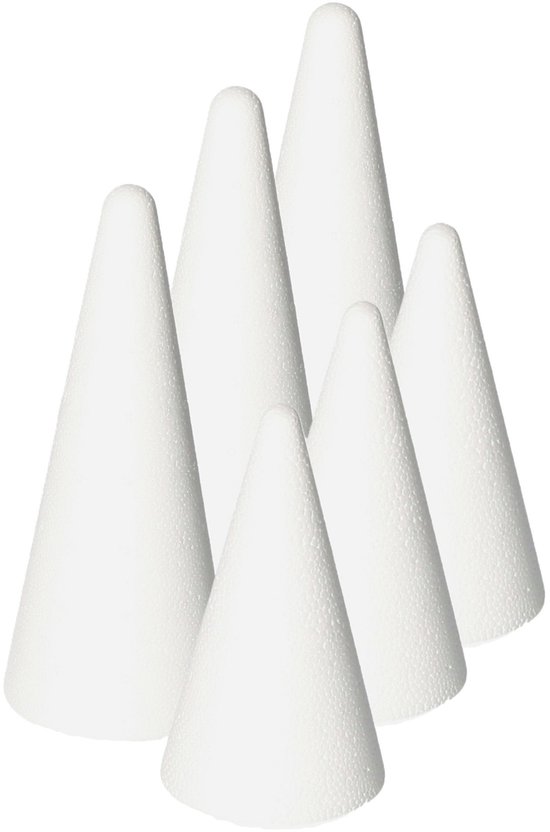 Paquet de cône en polystyrène 6 pièces
