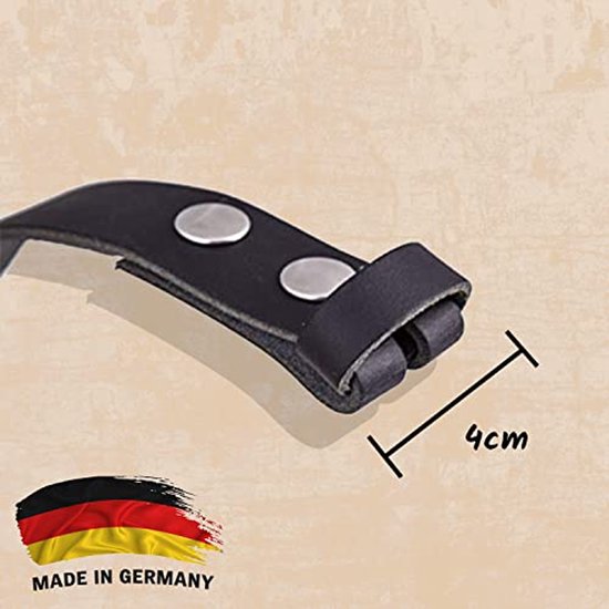 almela - Riem zonder gesp met schroef - dames en heren - verwisselbare gespen - 3,5 cm en 4 cm - echt leer - Belt without buckle (35mm, Rood, 80