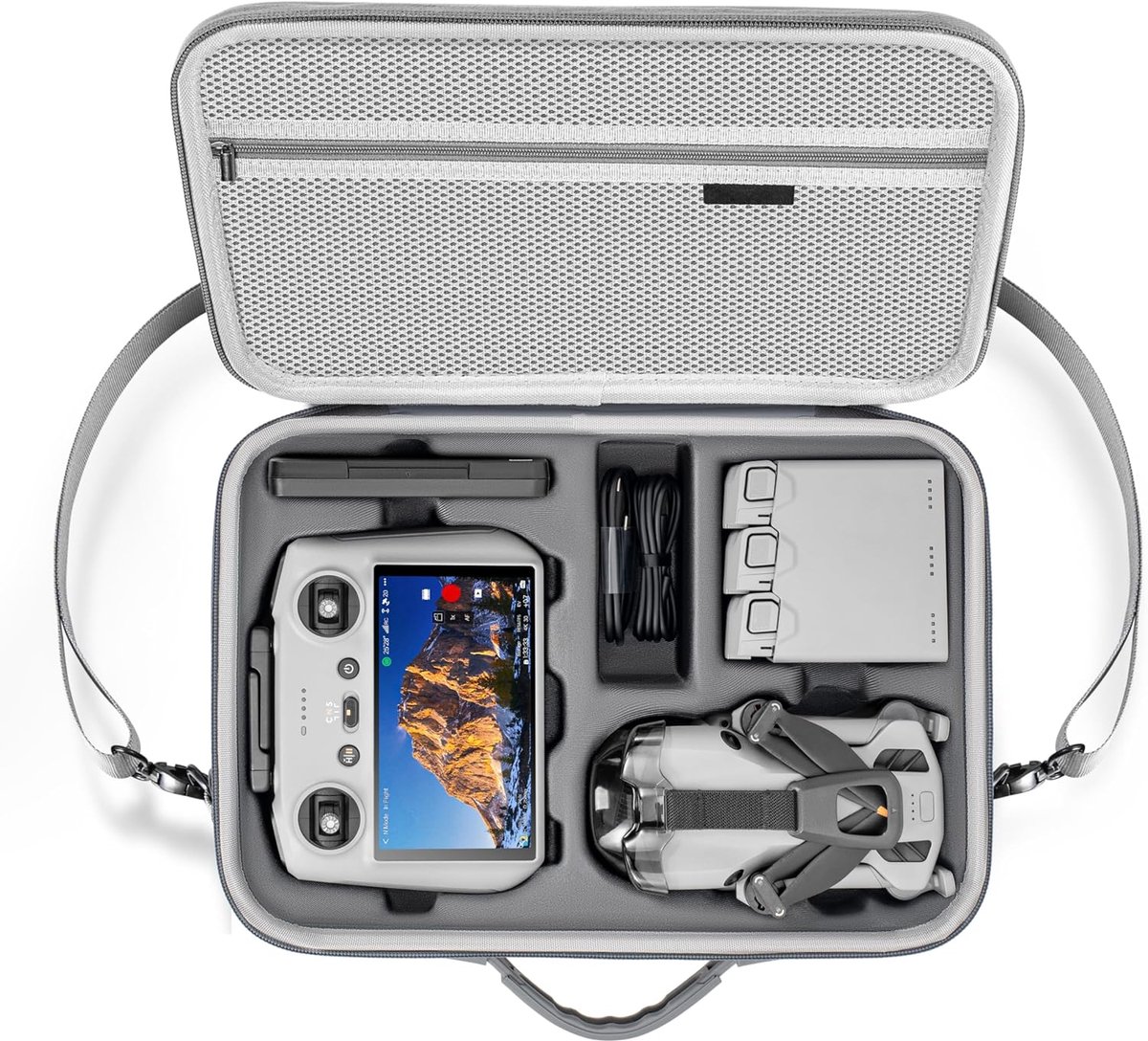Premium Draagtas geschikt voor DJI Mini 5 Pro – Compacte Beschermhoes voor Drone, RC2 Controller & Accessoires