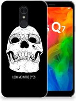 LG Q7 Silicone Back Case Skull Eyes