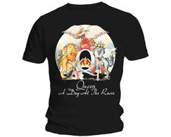 Queen - A Day At The Races Heren T-shirt - XL - Zwart