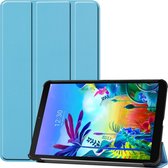 LG G Pad 5 10.1 hoes - Tri-Fold Book Case - Licht Blauw