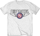 Foo Fighters Heren Tshirt -S- Flash Wings Wit