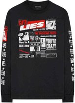 Guns N' Roses Longsleeve shirt -2XL- Lies Cover Zwart