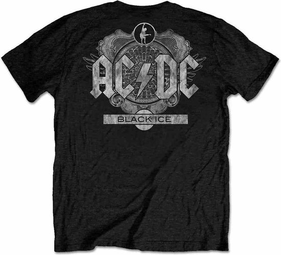Grote maten T-shirt D555 Clydebank T-Shirt Official AC/DC Black Ice Grote maten T-shirt D555 Clydebank T-Shirt Official AC/DC Black Ice