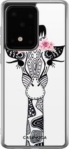 Samsung S20 Ultra hoesje siliconen - Giraffe | Samsung Galaxy S20 Ultra case | multi | TPU backcover transparant