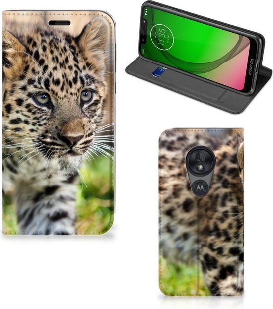 Samenstelling zomer Doorlaatbaarheid Motorola Moto G7 Play Hoesje maken Baby Luipaard | bol.com