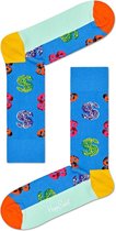Happy Socks x Andy Warhol: Dollar, Blauw - Maat 36-40