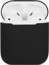 Silicone Case Black hoesje - Geschikt voor Apple Airpods - Geschikt voor Apple Airpods 2 - Cover