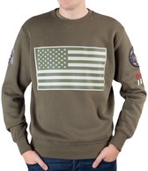 Top Gun Sweatshirt ronde hals US Flag Army