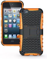 GadgetBay Shockproof oranje iPod Touch 5 6 7 hoesje standaard case cover