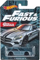 Hot Wheels Fast & Furious Auto Mercedes 6,8 Cm Zilver