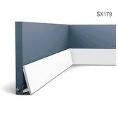 Plinthe Orac Decor SX179 MODERN DIAGONAL Moulure décorative design moderne blanc 2m