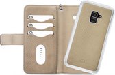 Samsung Galaxy J6 (2018) Hoesje - Mobilize - Gelly Zipper Serie - Kunstlederen Bookcase / 2in1 Case - Latte - Hoesje Geschikt Voor Samsung Galaxy J6 (2018)