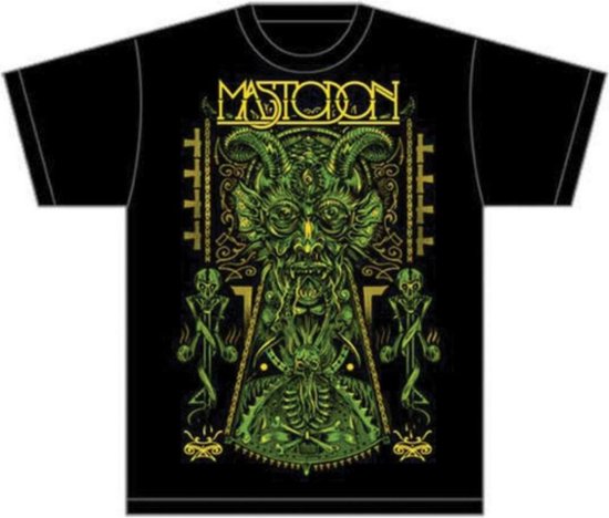 Foto: Mastodon devil on black heren t shirt m zwart