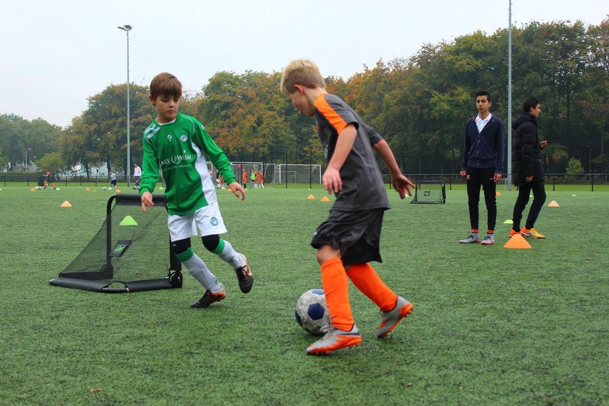 EXIT Pico Stalen Voetbaldoel 90x60cm - Set van 2 - Voetbal Goal - Voor Kinderen - Tuin - Zwart — afbeelding 18