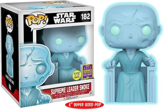 SF・ファンタジー・ホラー POP! STAR WARS SUPREME LEADER SNOKE 182 Funko Pop! Star Wars Supreme Leader Snoke 182 Exclusivo Glow