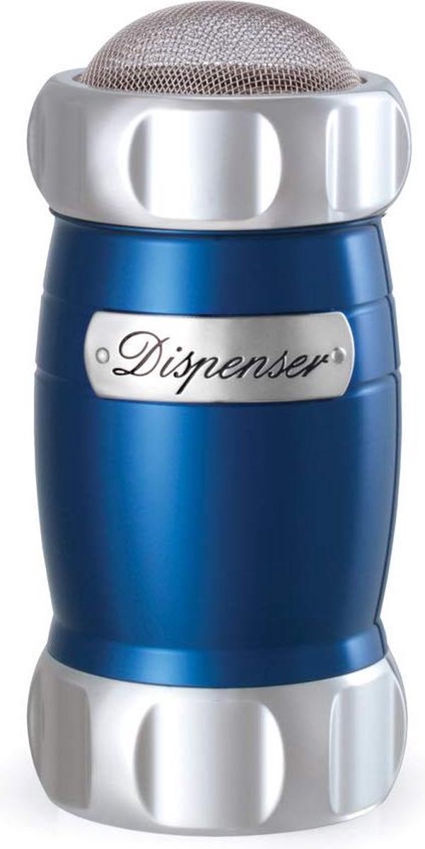 Marcato Dispenser (suikerstrooier / cacaostrooier)- Blauw – voor bloem, suiker, cacao,…
