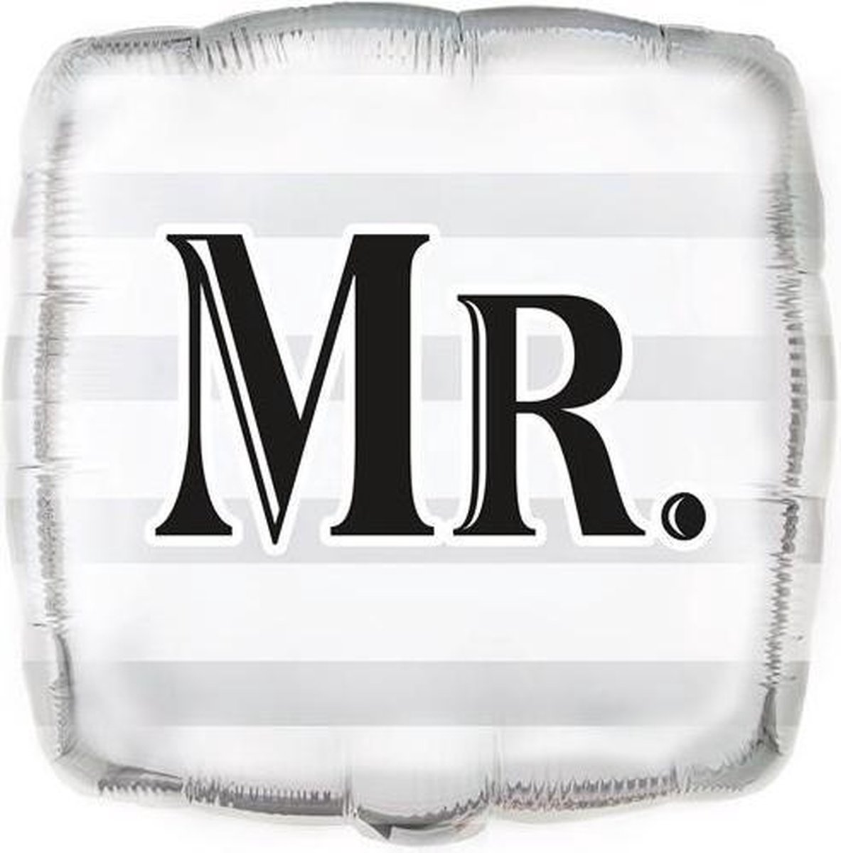 Haza Original Folieballon Huwelijk "mr" 45 Cm Wit/zwart
