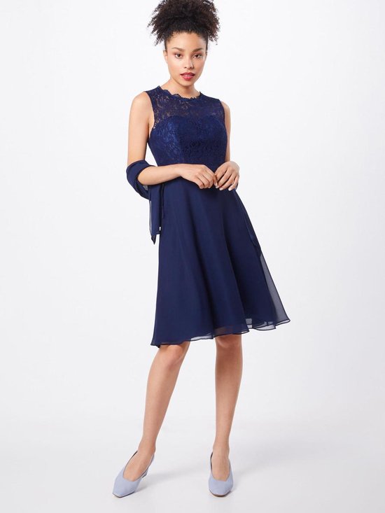 Mascara cocktailjurk Navy40