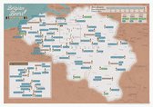 Kraskaart - Scratch Map - Belgische Bieren