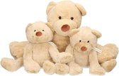 3x Pluche mama en kind Boogy knuffelberen 35 en 24 cm knuffels speelgoed set - Happy Horse -  Beren bosdieren knuffels - Teddybeer speelgoed voor kinderen - Baby geboorte kraamcadeaus