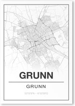 Poster/plattegrond GRUNN - 30x40cm