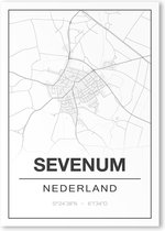 Poster/plattegrond SEVENUM - 30x40cm