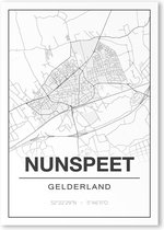 Poster/plattegrond NUNSPEET - 30x40cm