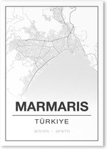 Poster/plattegrond MARMARIS - A4