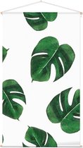 Bladpatroon 17 - Foto op Textielposter - 60 x 90 cm