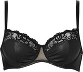 Sapph Snapdragon Unpadded Wire Bra Dames Zwart-80e