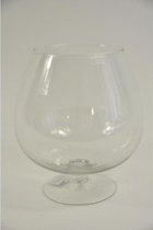 Glazen Vazen En Flessen - Cognac Glas D-19 H-21 Cm
