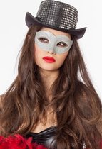 Masker eyes glitter zilver