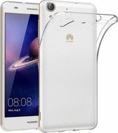 Huawei Y6 - || Transparant Siliconen Ultra Thin hoesje - van Bixb