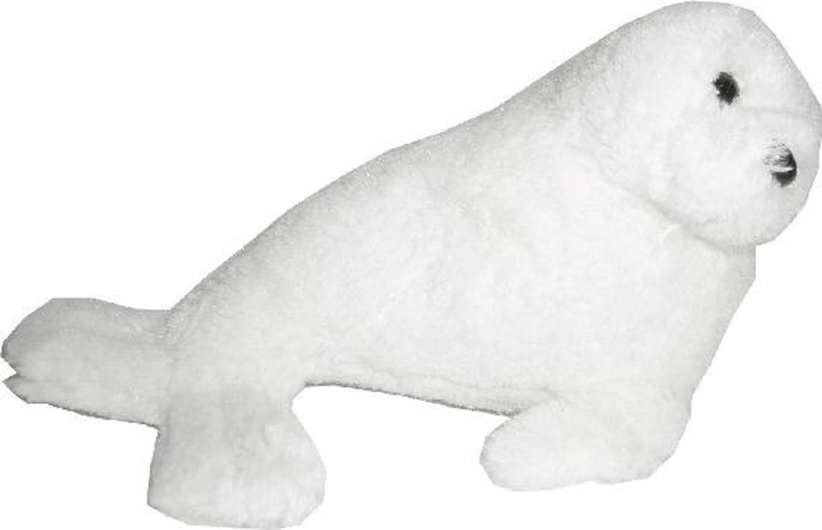 Pluche Zeehond Wit 15cm