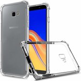 Samsung Galaxy J4 Plus hoes - Anti-Shock TPU Back Cover - Transparant