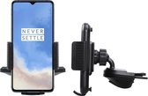 Shop4 - OnePlus 7T Autohouder Verstelbare CD Houder met Klem Zwart