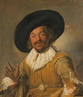 Frans hals, De vrolijke drinker 80x100cm, Rijksmuseum, premium print, print op canvas, oude meester