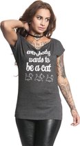 Aristocats Dames Tshirt -XXL- Everybody wants to be a cat Grijs