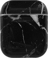 Mobigear Marble Hardcase Cover Zwart voor Apple AirPods