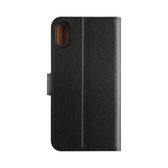 Xqisit Wallet case pasjes hoesje book case iPhone XR - Zwart