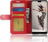 Huawei P20 Pro Hoesje - Mobigear - Wallet Serie - Kunstlederen Bookcase - Rood - Hoesje Geschikt Voor Huawei P20 Pro