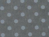 Tafellaken - Tafelzeil - Tafelkleed - Met Reliëf - Geweven kwaliteit - Soepel - Dots - Stippen - Grijs - 140 cm x 240 cm