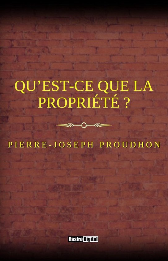 Qu’est-ce que la propriété ?