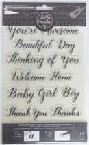 Kelly Creates Stamps traceable sentiment x17