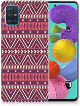 Geschikt voor Samsung Galaxy A51 TPU bumper Aztec Purple