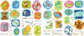 muurstickers ABC Animals vinyl 52 stuks